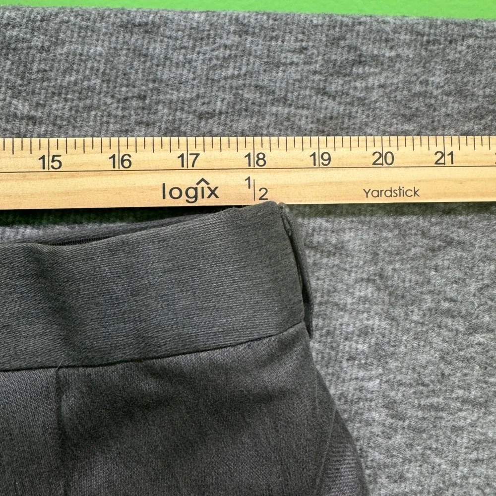 George Men's 36x34 Dress Pants Charcoal Grey Classic Pleated Recycled Polyester
